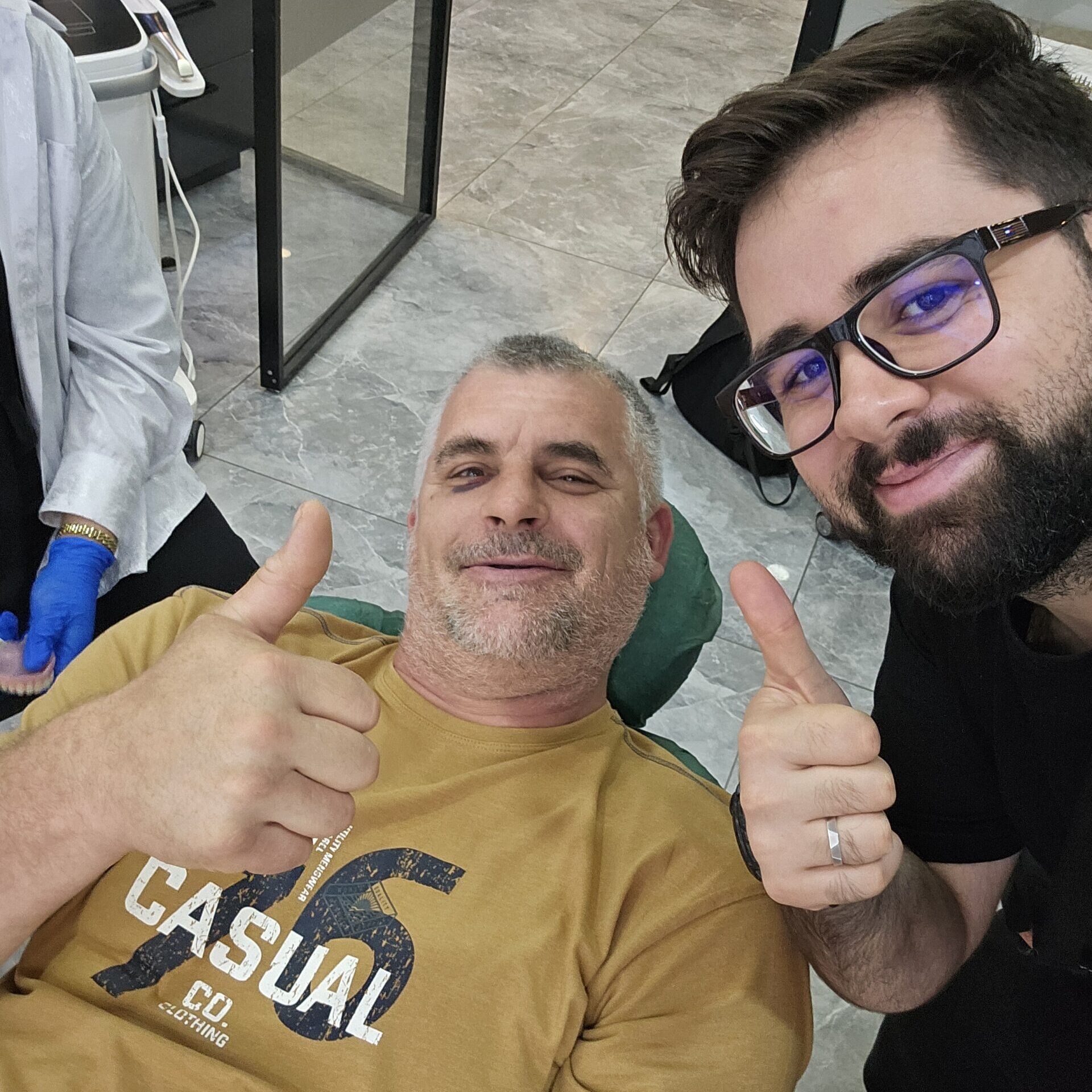 Picture of a happy patient after surgery - MJB Care