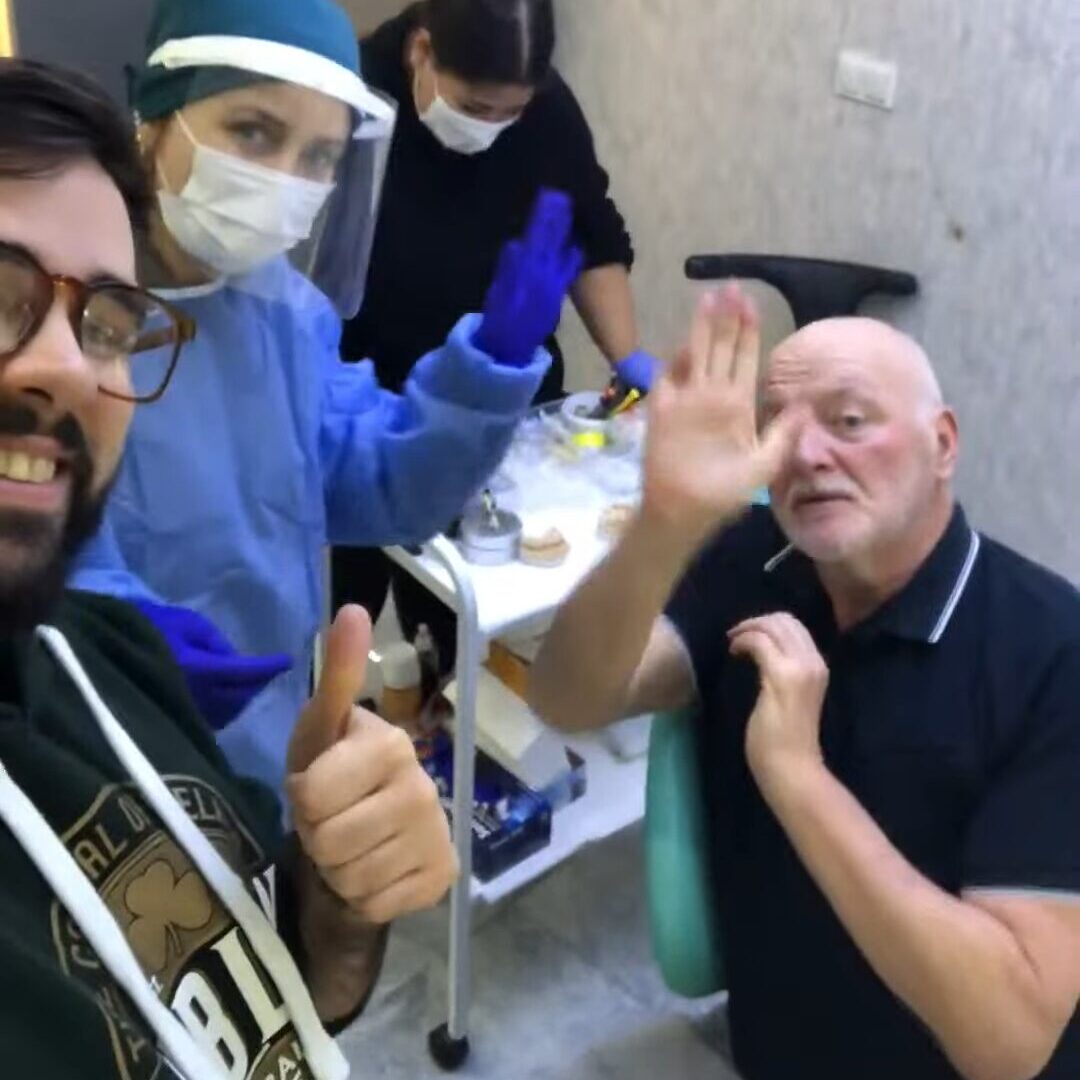 Picture of a happy patient after surgery - MJB Care